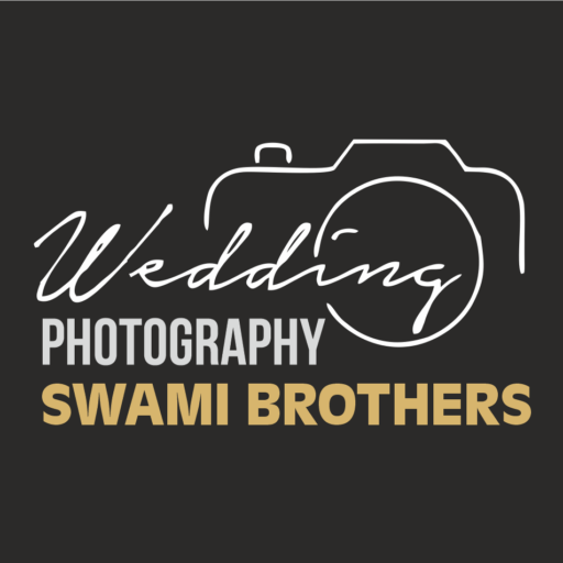 “Wedding Photography logo for Swami Brothers Chandigarh featuring elegant modern typography with a premium cinematic style, representing professional wedding photography and videography services.”
